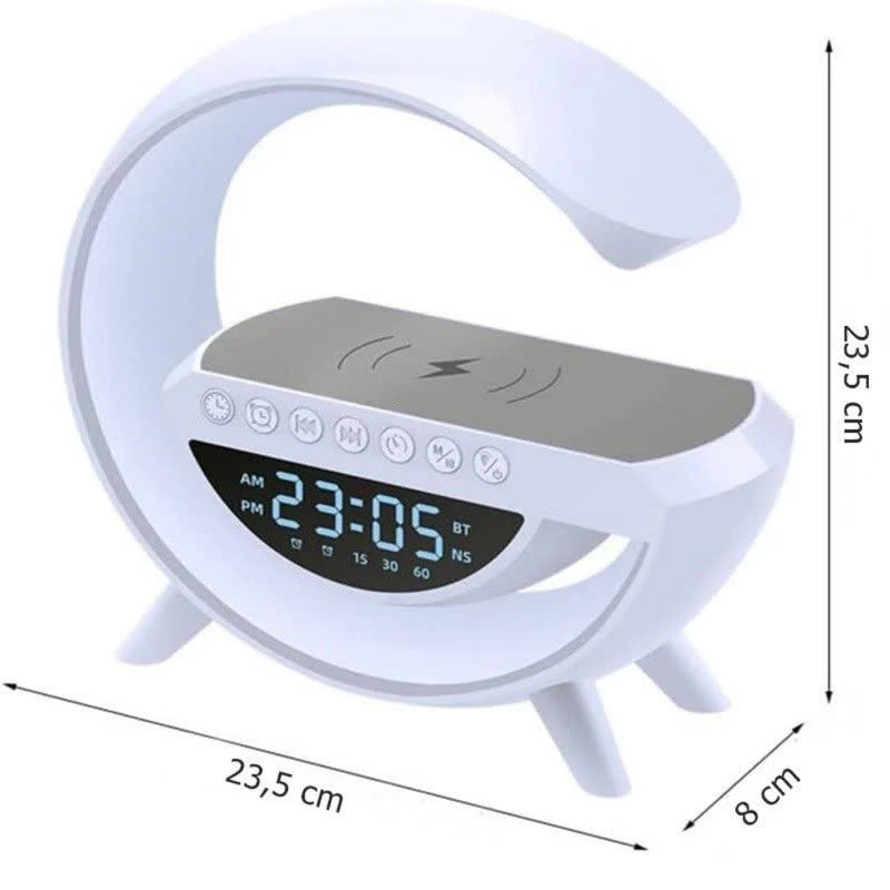 چراغ خواب شارژر دار G ساعت دار