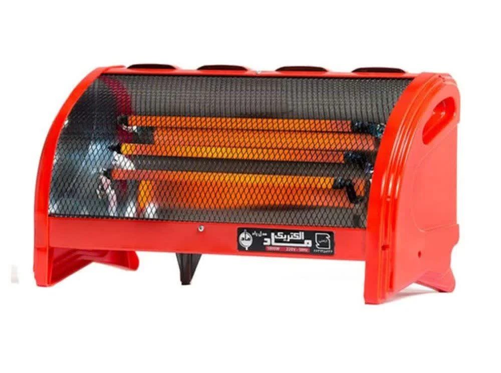 بخاری سه شعله المنت شیشه ای ۱۸۰۰وات فن دار